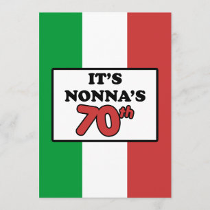 La invitación a la bandera italiana por los 70 año