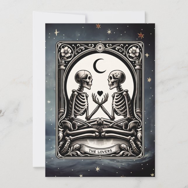 La invitación a la boda celestial de la tarjeta Ta (Anverso)