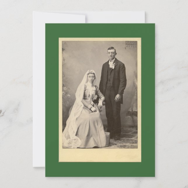 La invitación a la boda feliz de la pareja (Anverso)