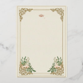 La invitación a la boda floreciente ornamental