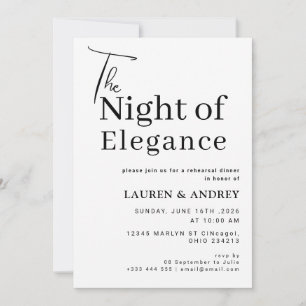 La Invitación a la Cena de Ensayo de La Noche de E