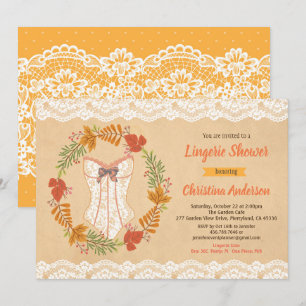La invitación a la ducha de lencería otoño otoño r