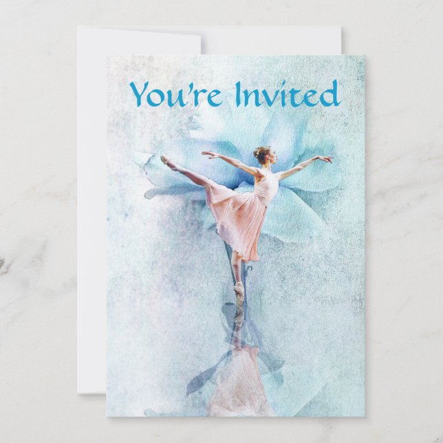 La invitación a la fiesta Ballerina (Anverso)