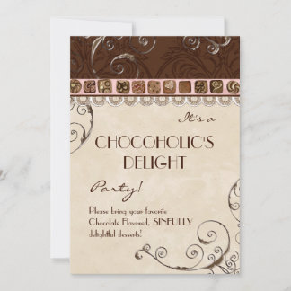 La invitación a la fiesta de chocoholic