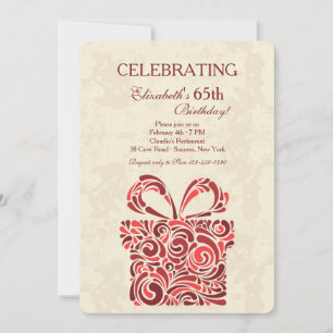 La invitación a la fiesta de cumpleaños