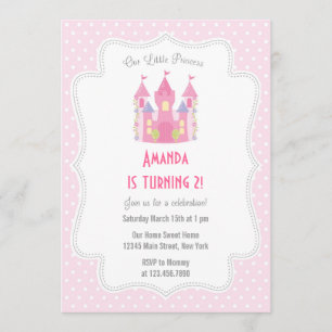 La invitación a la fiesta de cumpleaños de la pequ