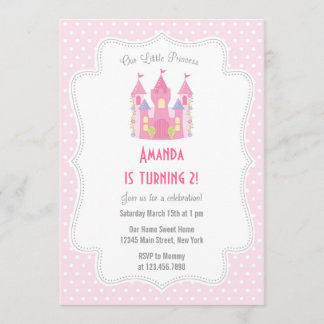 La invitación a la fiesta de cumpleaños de la pequ