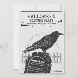 La invitación a la fiesta de disfraces de Crow Hal