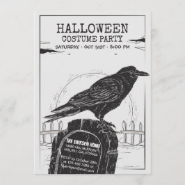 La invitación a la fiesta de disfraces de Crow Hal