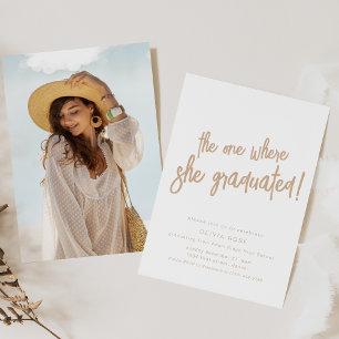 La Invitación a la Fiesta de Graduación de Ella