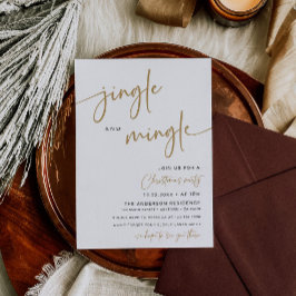 La invitación a la fiesta de los Navidades moderno