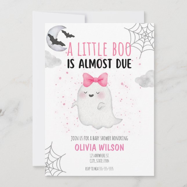 LA INVITACIÓN AL BABY SHOWER DE LITTLE BOO ES INMI (Anverso)