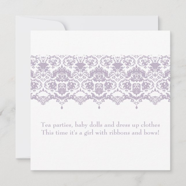 La invitación al bebé de Anette (Anverso)