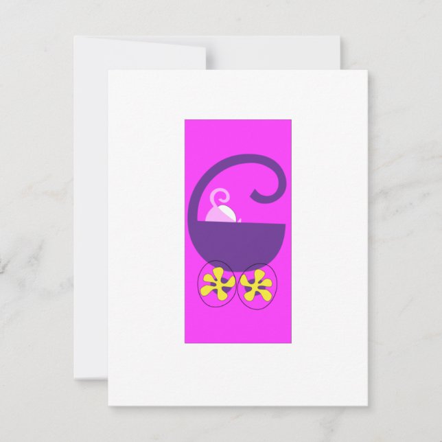 La invitación al bebé ya viene (Anverso)