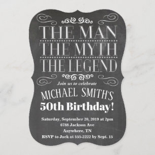 La invitación al cumpleaños del hombre