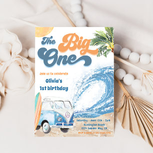 La invitación al primer cumpleaños de Big One Surf