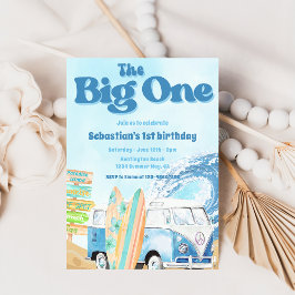 La invitación al primer cumpleaños de Big One Surf