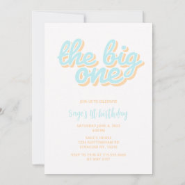 La invitación al primer cumpleaños del Big One Bea