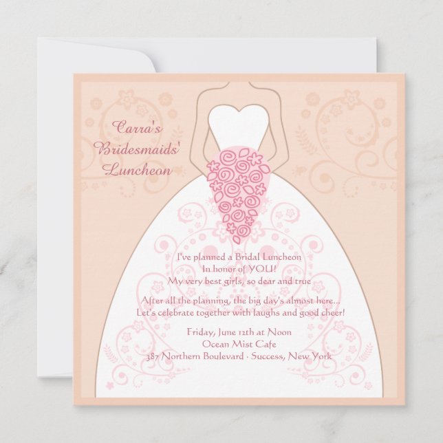 La invitación al vestido (Boda) (Anverso)