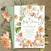 La invitación Baby Shower de la naturaleza al cone