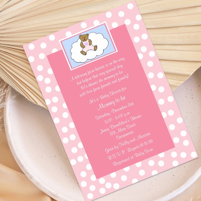 La invitación cristiana religiosa a Baby Shower ro (Subido por el creador)