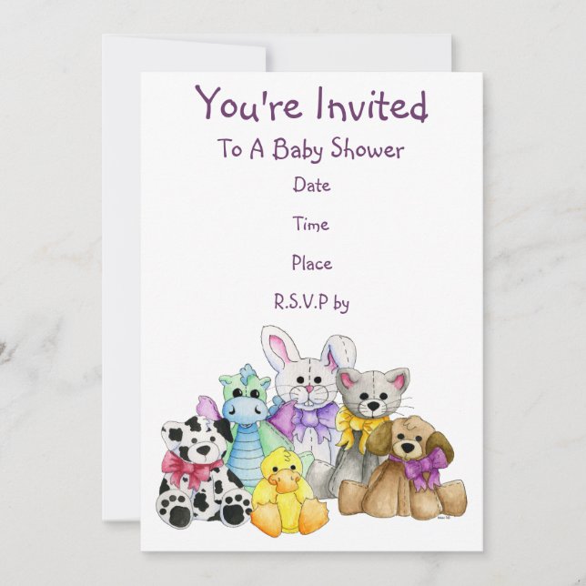 La invitación de Baby Shower de la formación (Anverso)