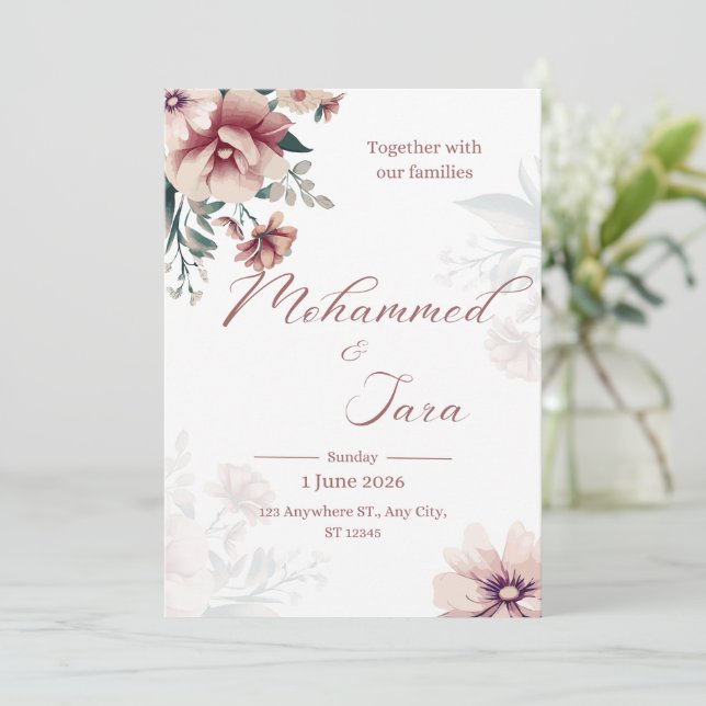 La invitación de boda (Anverso de pie)