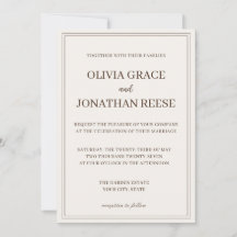 La Invitación de Boda de Cacao