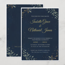 La Invitación de Boda de Gala de Medianoche de Luj