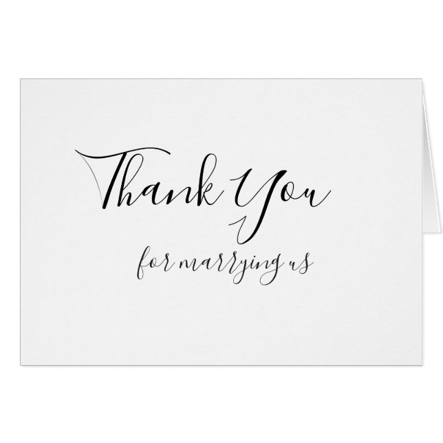 la invitación de boda le agradece por casarnos (Anverso (Horizontal))