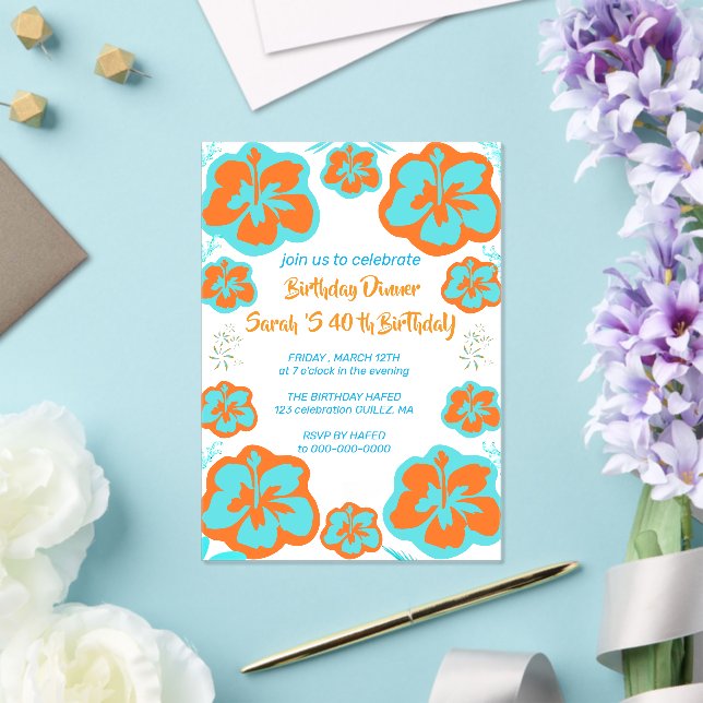 La invitación de cumpleaños de El verano en que me (Insitu (Boda))