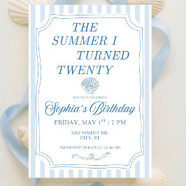 La Invitación de Cumpleaños del Verano en que Me V