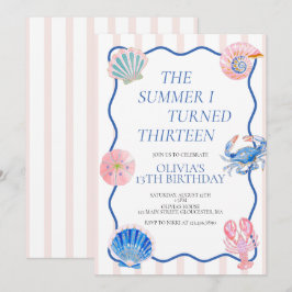 La invitación de cumpleaños del verano que cumplí 