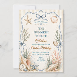 La invitación de cumpleaños del verano que cumplí 