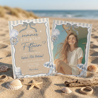 La invitación de cumpleaños del verano que cumplí 
