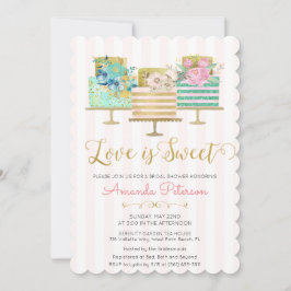 La Invitación de Despedida de Soltera Amor es Dulc