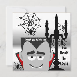 La invitación de Halloween del Conde Personalizado