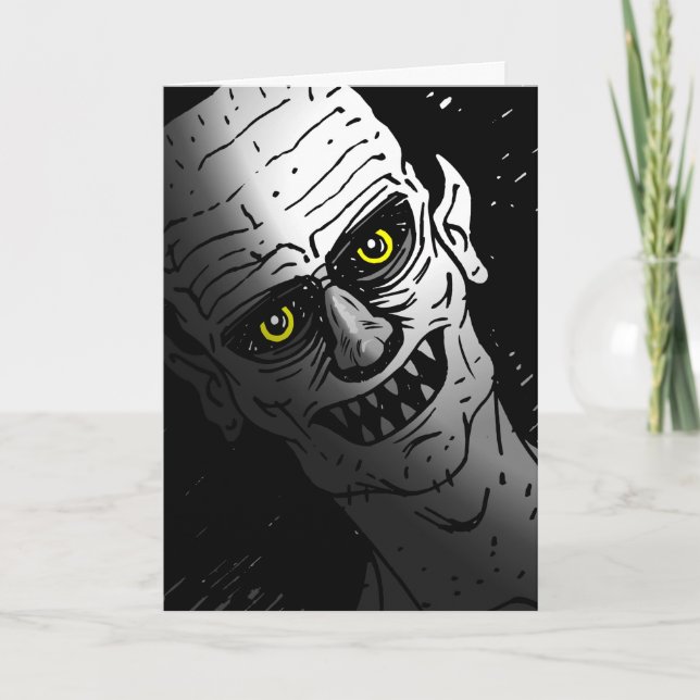 La invitación de Halloween del Fiesta de vampiros (Anverso)