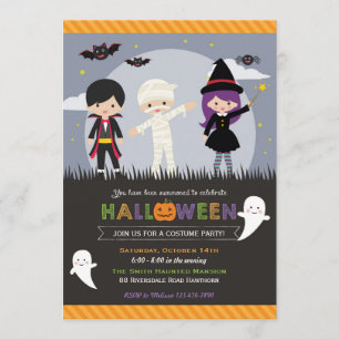 La invitación de Halloween/el fiesta de Halloween