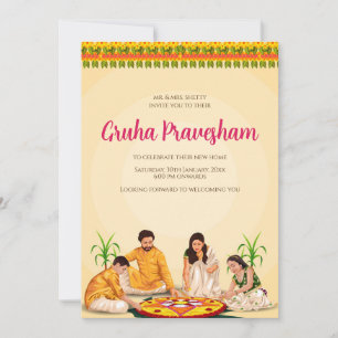 La invitación de inauguración de la casa Tamil se 