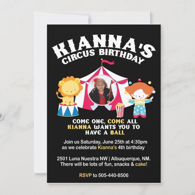 La invitación de Kianna (Anverso)