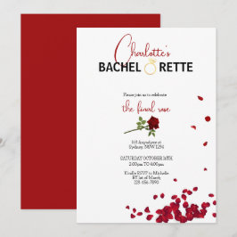 La invitación de la Bachelorette de la rosa final