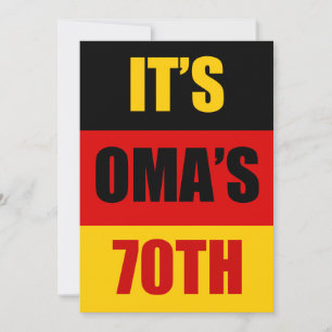 La invitación de la bandera alemana de cumpleaños 