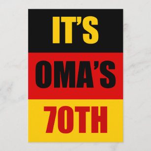 La invitación de la bandera alemana de Omán por 70