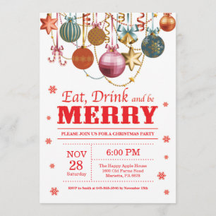 La invitación de la celebración de días festivos