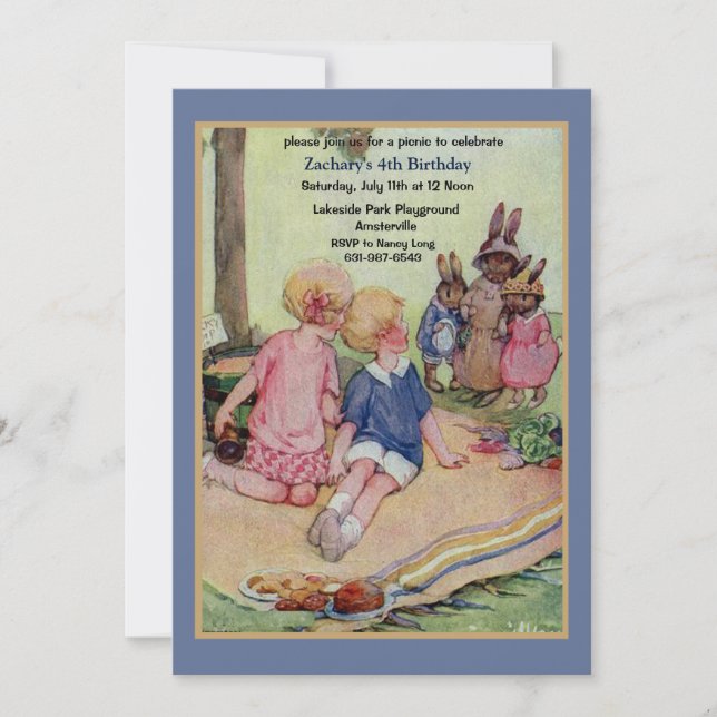 La invitación de la comida campestre (Anverso)