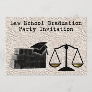 La invitación de la fiesta de graduación del