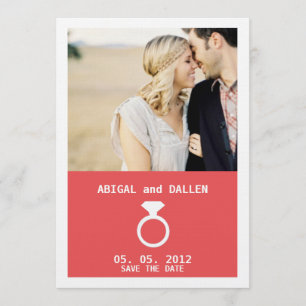 La invitación de la foto del ANILLO de DIAMANTE