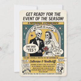 La invitación de la Gaceta de bodas del Comicon