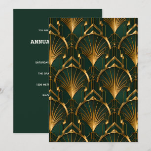 La invitación de la gala de Gatsby